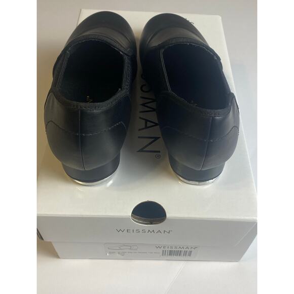 Weissman Black Slip-on Tap Dance Shoe black Size 4AM Style W1500 - Picture 3 of 8